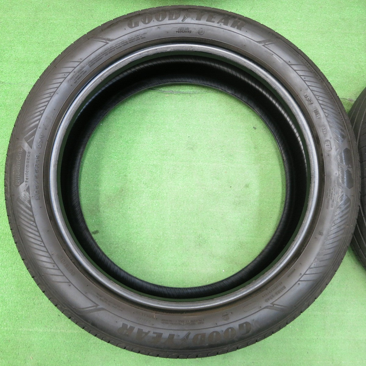 *送料無料* バリ溝！23年！9分★205/55R19 グッドイヤー EfficientGrip Performance エフィシェントグリップ パフォーマンス 19インチ シトロエン等★4051603イノタ