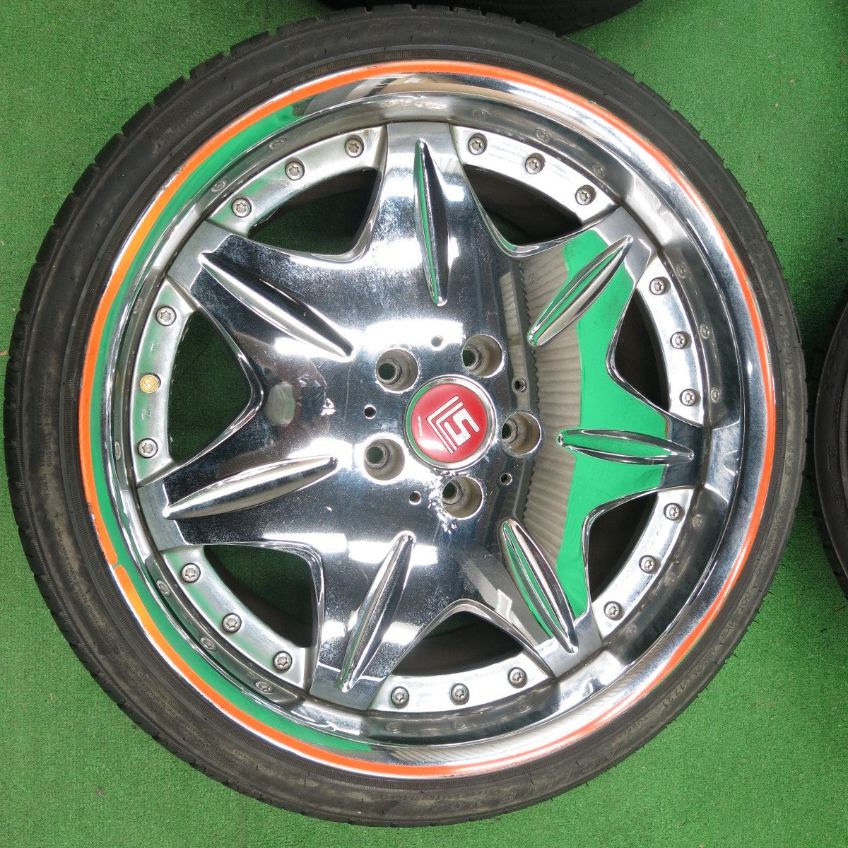 *送料無料* 4本価格！21年★WORK LS207 215/35R19 225/35R19 グリンランダー ENRI U08 VINMAX ACTIVE V02 ワーク PCD114.3/5H★4042306ナノ