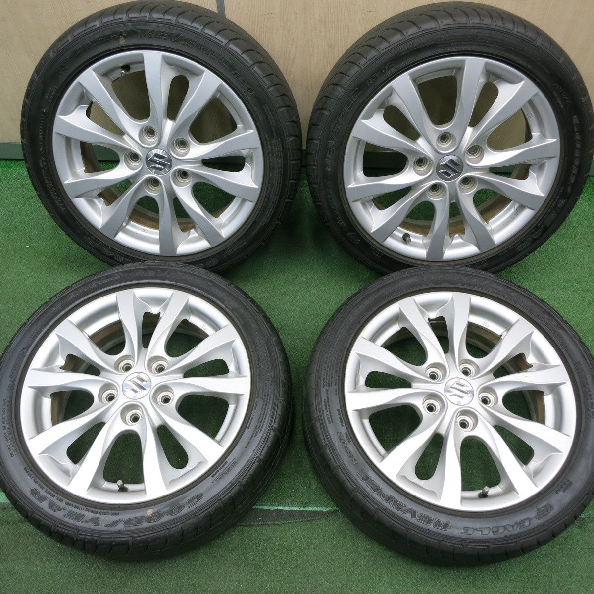 *送料無料* 4本価格★スズキ スイフト スポーツ 純正 195/50R16 グッドイヤー イーグル REVSPEC RS-02 PCD114.3/5H★4040304NJノ