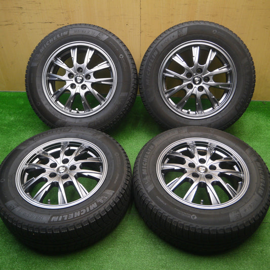 [送料無料] バリ溝！9分★プリウス等 195/65R15 スタッドレス ミシュラン X-ICE3+ STRANGER ストレンジャー 15インチ PCD100/5H★4100404Hス