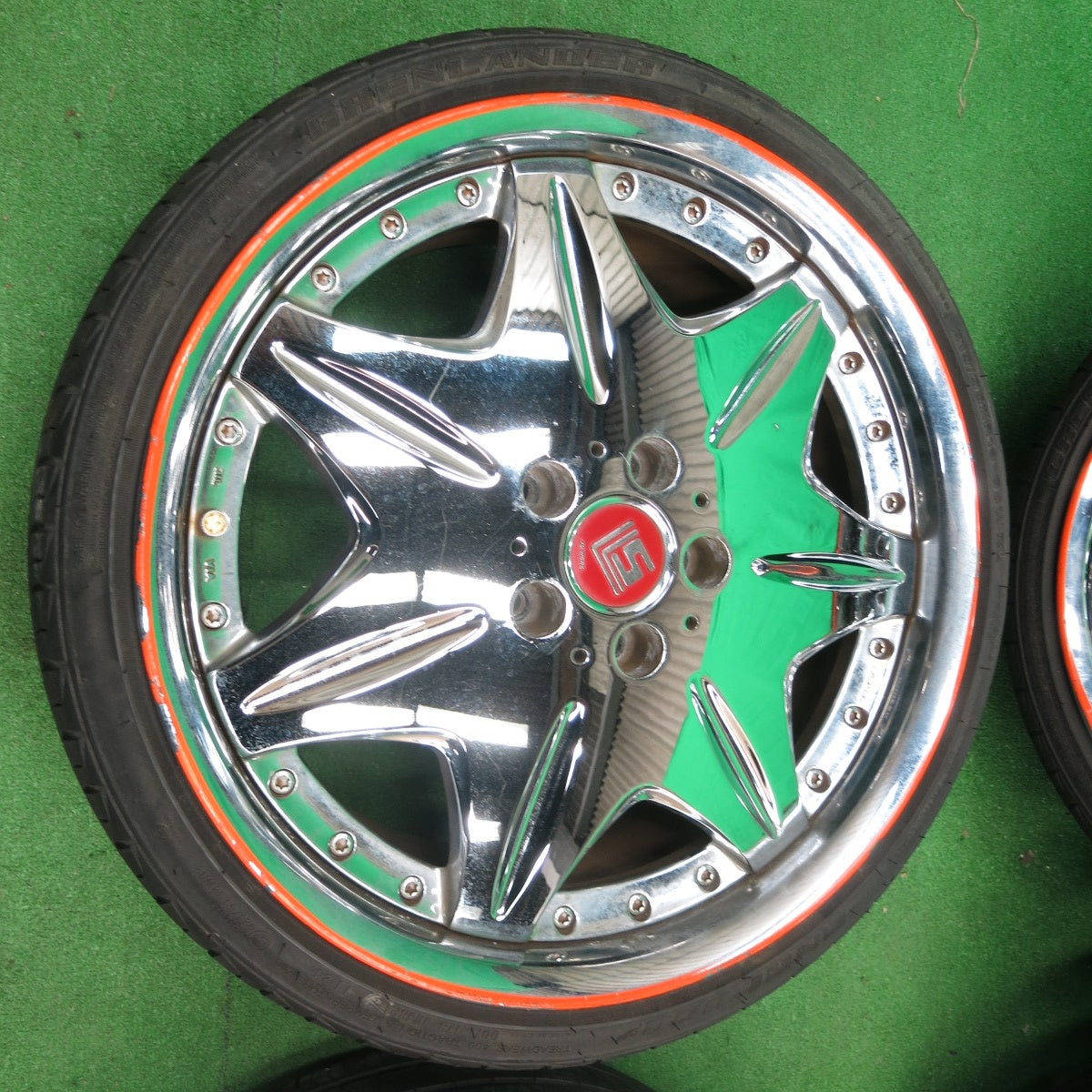 *送料無料* 4本価格！21年★WORK LS207 215/35R19 225/35R19 グリンランダー ENRI U08 VINMAX ACTIVE V02 ワーク PCD114.3/5H★4042306ナノ