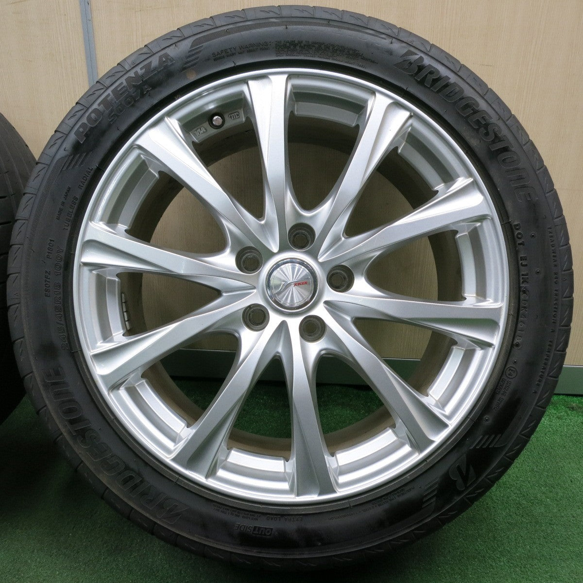 *送料無料* キレイ★225/50R18 245/45R18 ブリヂストン ポテンザ S007A JOKER ジョーカー 18インチ PCD114.3/5H★4052402NJノ