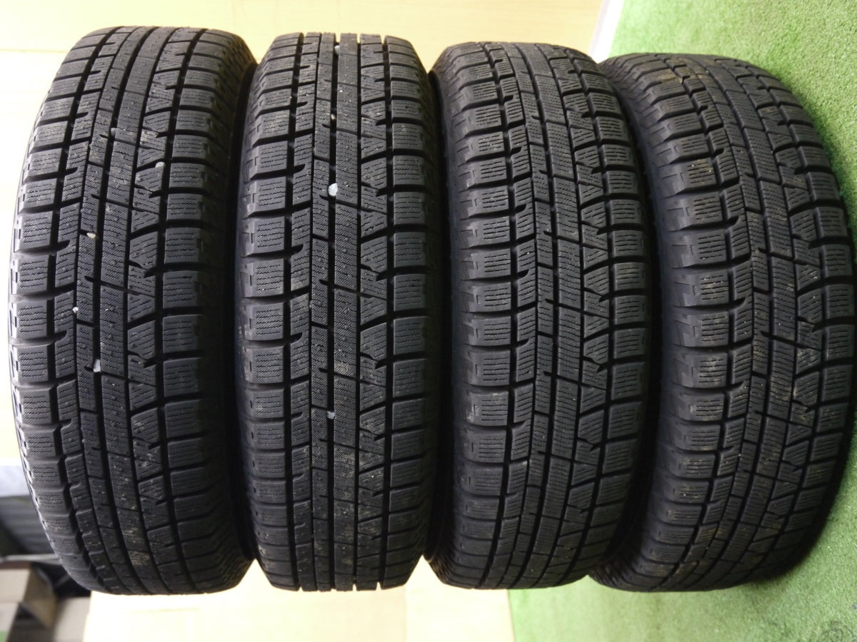 [送料無料] バリ溝！20年！ほぼ10分★スタッドレス 155/65R13 ヨコハマ アイスガード iG50 プラス 社外 アルミ 13インチ PCD 100.110.114.3★2030705クス