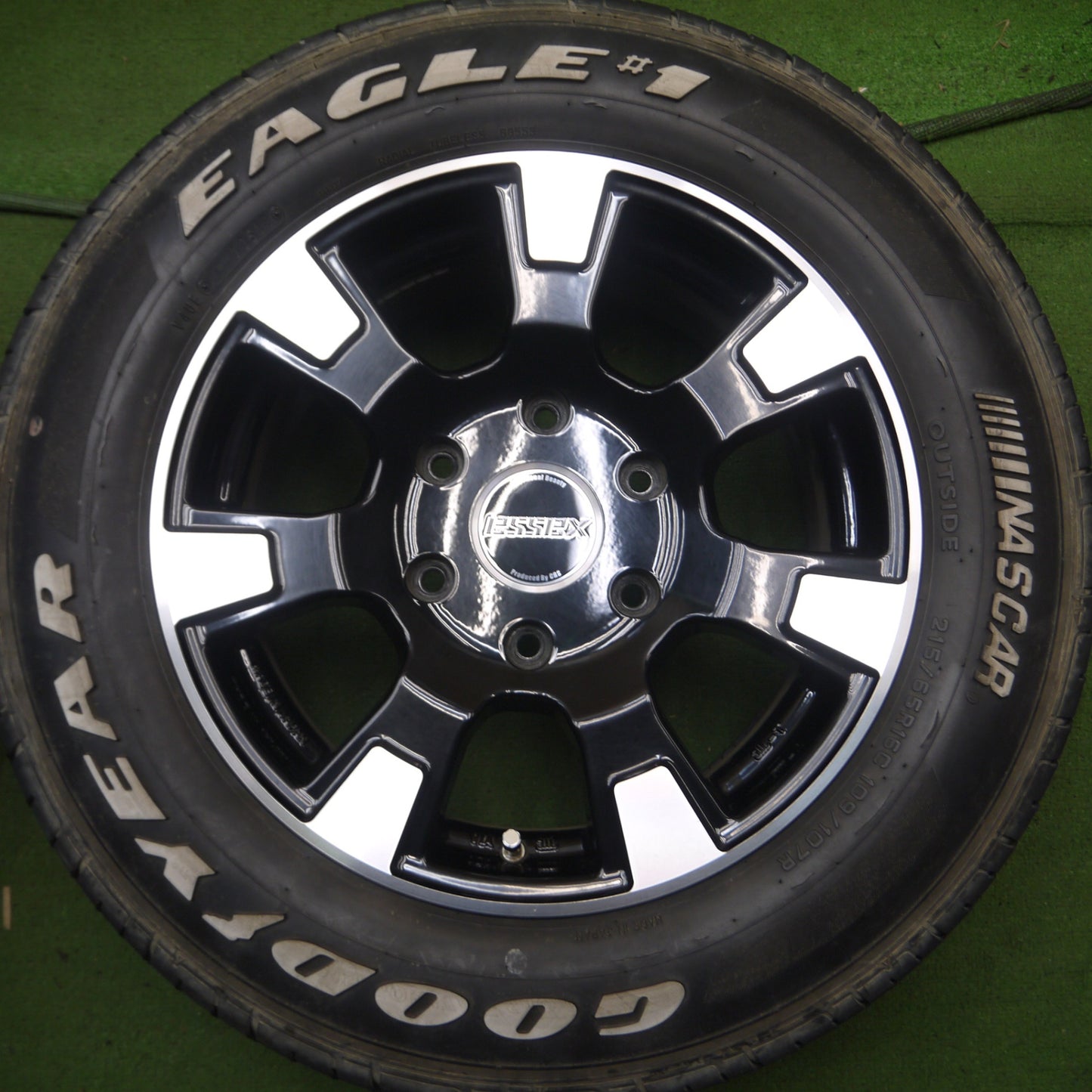 *送料無料* 4本価格★ハイエース等 essex ES-16 CRS 215/65R16C 109/107R グッドイヤー イーグル #1 ホワイトレター PCD139.7/6H★4070108Hノ