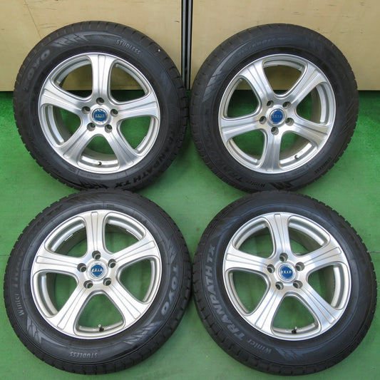 [送料無料] バリ溝！23年！ほぼ10分★スタッドレス 215/60R17 トーヨー ウインタートランパス TX FEID 17インチ PCD114.3/5H★4102906イス