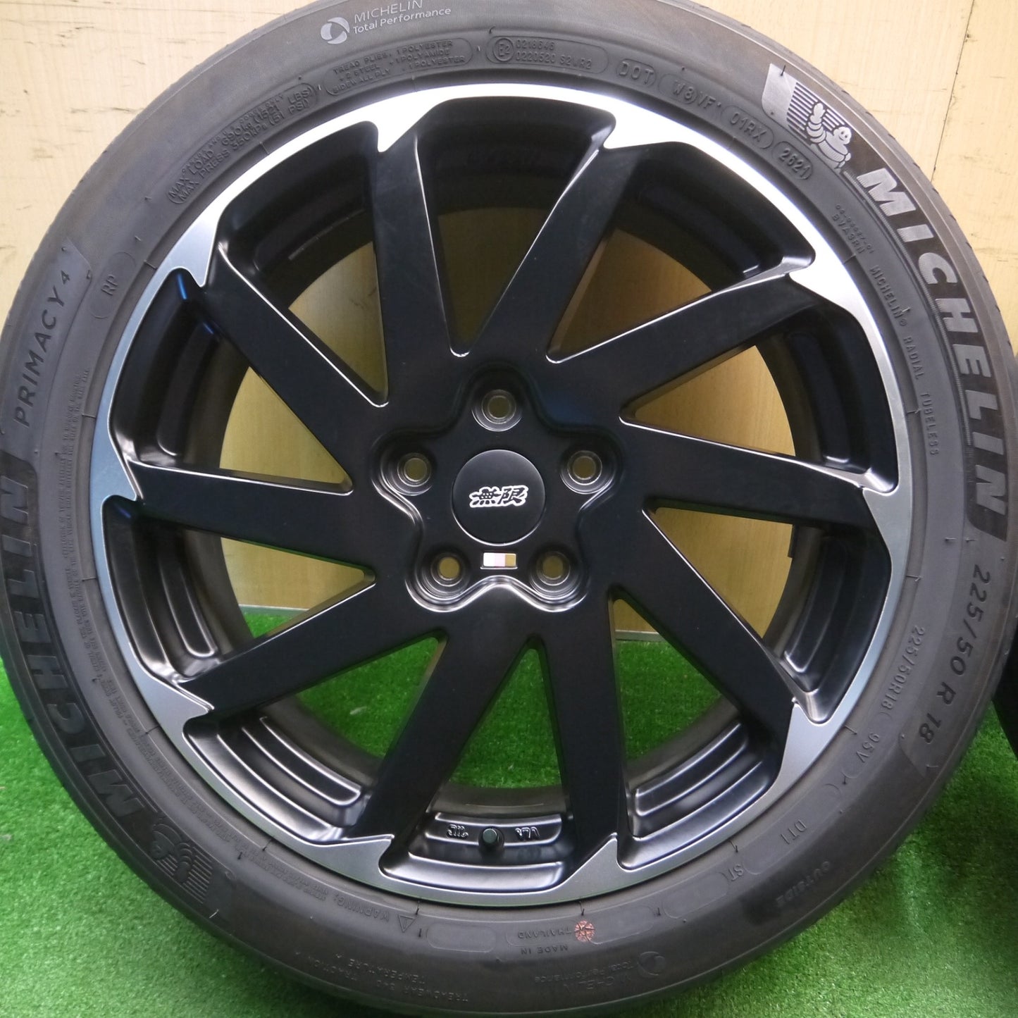 [送料無料] 希少！レア！キレイ！21年★MUGEN 無限 CU10 225/50R18 ミシュラン プライマシー4 18インチ PCD114.3/5H★5012104Hノ