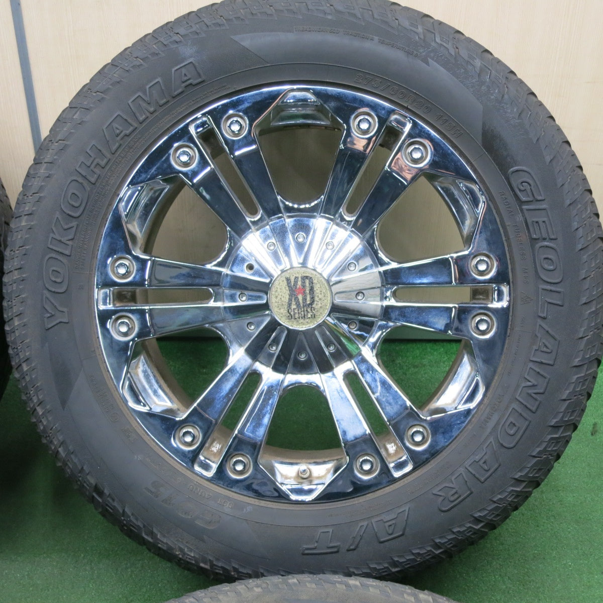 *送料無料* バリ溝！9.5分★KMC XD SERIES 275/60R20 ヨコハマ ジオランダー A/T G015 20インチ PCD139.7  150/5H マルチ★4041017TNノ