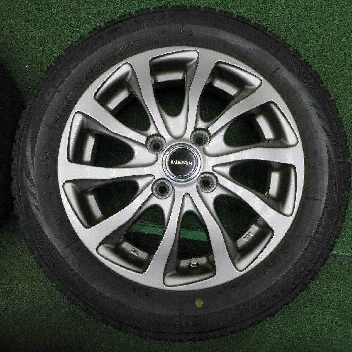 *送料無料* キレイ★スタッドレス 155/65R14 ブリヂストン ブリザック VRX BALMINUM バルミナ 14インチ PCD100/4H★4032702NJス