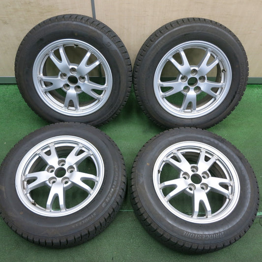 *送料無料* バリ溝！22年！8.5分★トヨタ 30系 プリウス 純正 185/65R15 スタッドレス ブリヂストン アイスパートナー2 15インチ PCD100/5H★4042002HAス