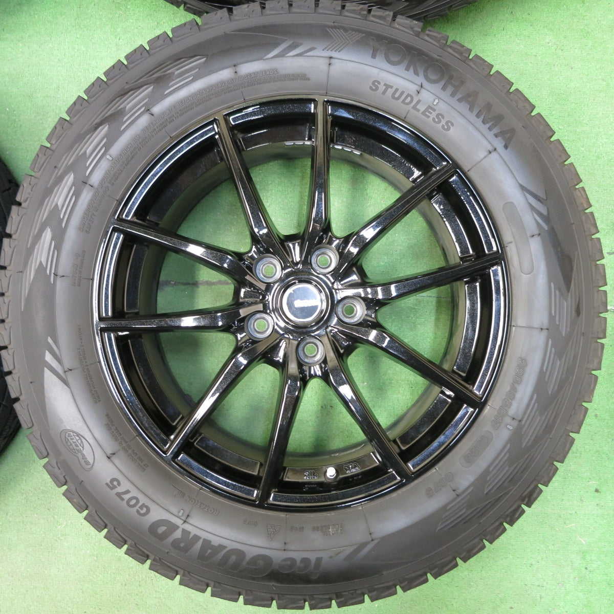 [送料無料] バリ溝！22年！キレイ！9.5分★スタッドレス G.Speed 225/65R17 ヨコハマ アイスガード G075 Gスピード 17インチ PCD114.3/5H★4101004SYス