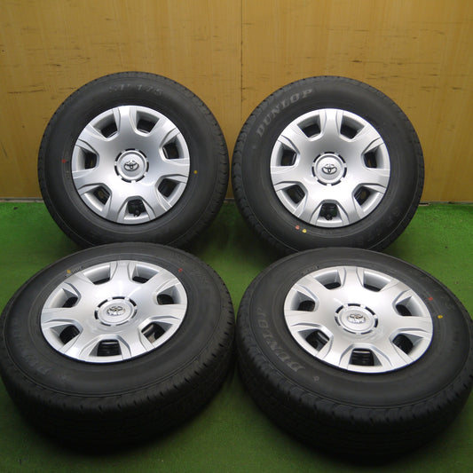 *送料無料* 新車外し！23年★トヨタ 200系 ハイエース 純正 スチール 195/80R15 107/105S ダンロップ SP175N PCD139.7/6H★4032608Hノ