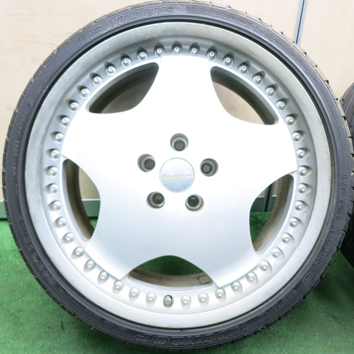 *送料無料* 4本価格★希少 WORK Barosso 245/35R19 ダンロップ LE MANS LM701 バロッソ 19インチ PCD114.3/5H★4051908HAノ