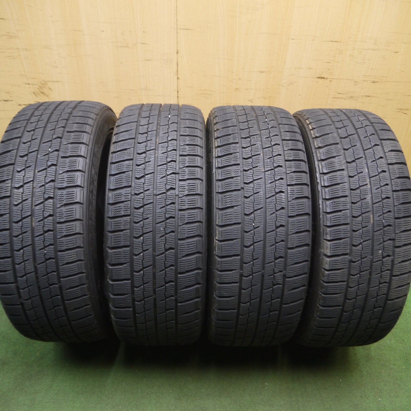 *送料無料* バリ溝！9分★AMD 225/45R18 スタッドレス グッドイヤー アイスナビ ZEA2 AUTO MANIAC DESIGN 18インチ PCD114.3/5H★4040301Hス