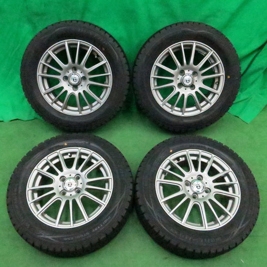 *送料無料* バリ溝！9.5分以上★スタッドレス 185/65R15 ダンロップ ウインターマックス WM01 GMach 15インチ PCD100/4H★4050418ナス