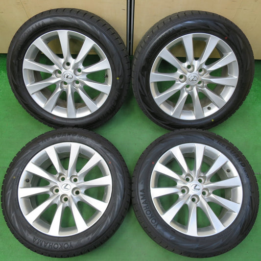 *送料無料* バリ溝！23年！9.5分以上★レクサス LS 純正 235/50R18 スタッドレス ヨコハマ アイスガード iG70 18インチ PCD120/5H★4082501イス