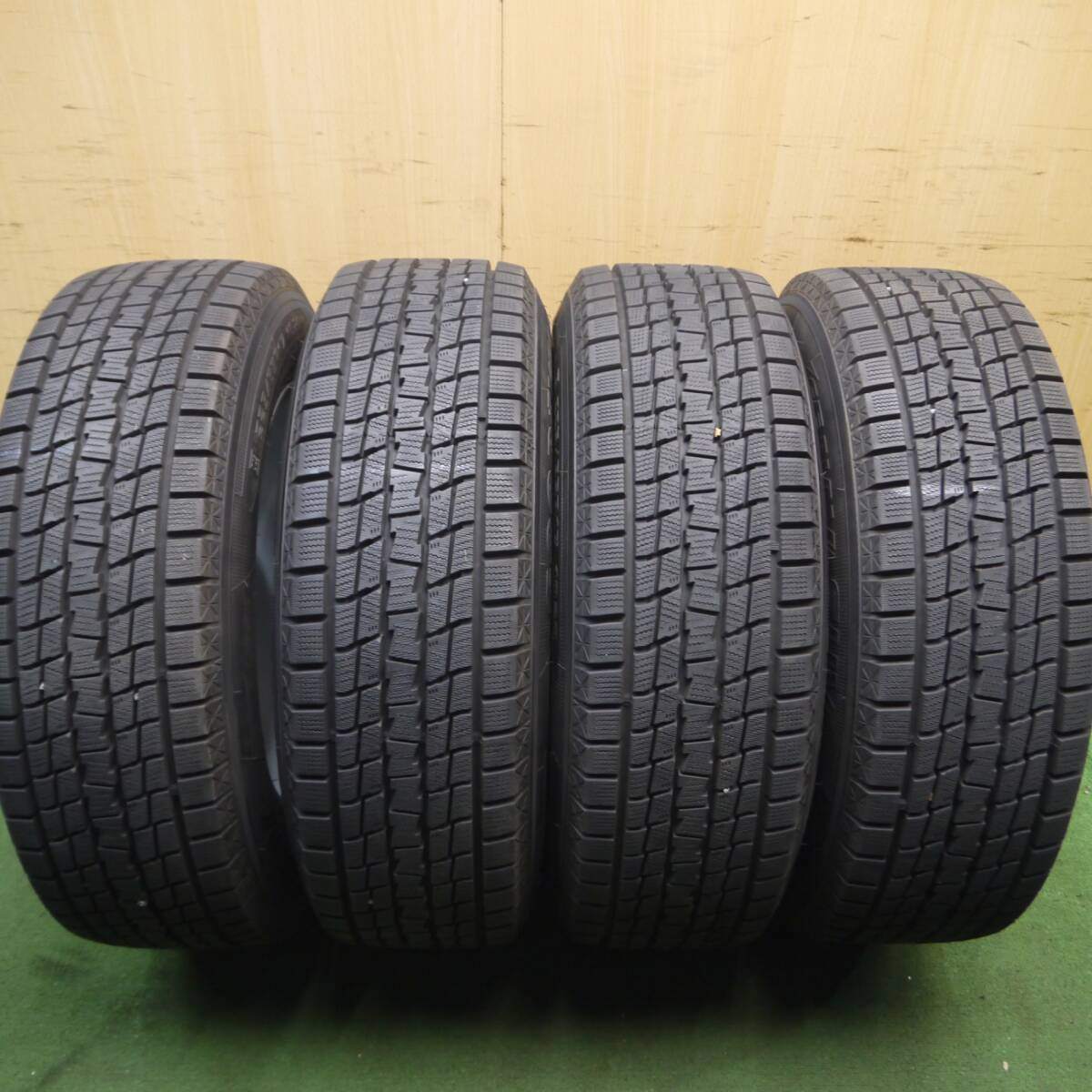 超バリ溝！キレイ！9.5分以上★スタッドレス 225/65R17 グッドイヤー アイスナビ SUV ravrion RS01 PCD114.3/5H★4040110Hス