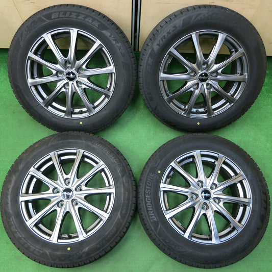 *送料無料* バリ溝！22年！綺麗！8.5分★スタッドレス 195/60R16 ブリヂストン ブリザック VRX3 Eurospeed MANARAY SPORT 16インチ PCD114.3/5H★4042410イス