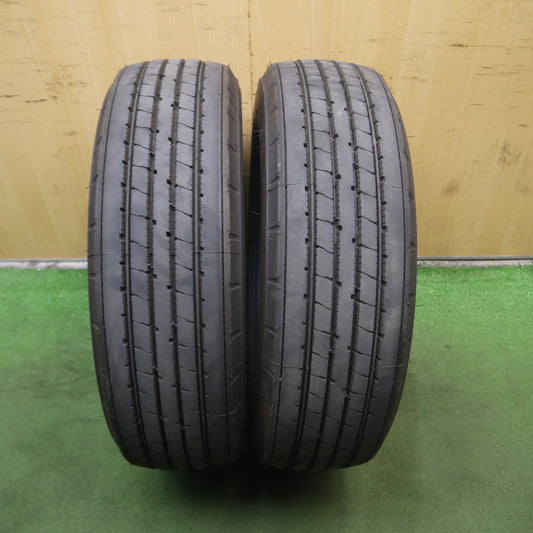 *送料無料* 新車外し！23年！ほぼ未使用★トラック タイヤ 215/70R17.5 123/121J ブリヂストン R173 17.5インチ★4061410Hノタ