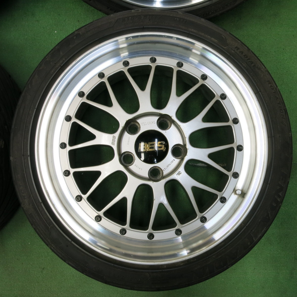 *送料無料* バリ溝！9分★BBS LM102 LM103 215/45R17 245/40R17 ケンダ ラジアル カイザー 17インチ PCD114.3/5H★4082909SYノ