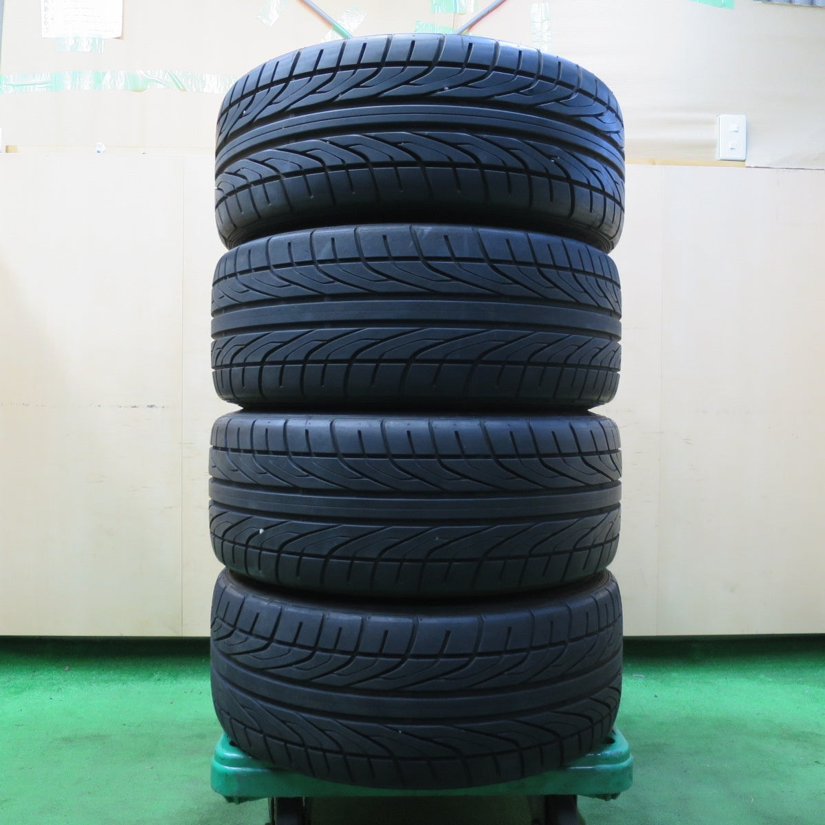 *送料無料* バリ溝！ほぼ10分★86 BRZ 等 225/40R18 ダンロップ ディレッツァ DZ101 Alpil COSMIC アルピール コスミック PCD100/5H★4070706イノ