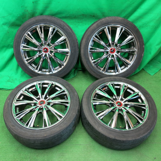 *送料無料* 4本価格★LEONIS WX weds 215/50R17 グッドイヤー イーグル LS EXE レオニス 17インチ PCD114.3/5H★4052902ナノ