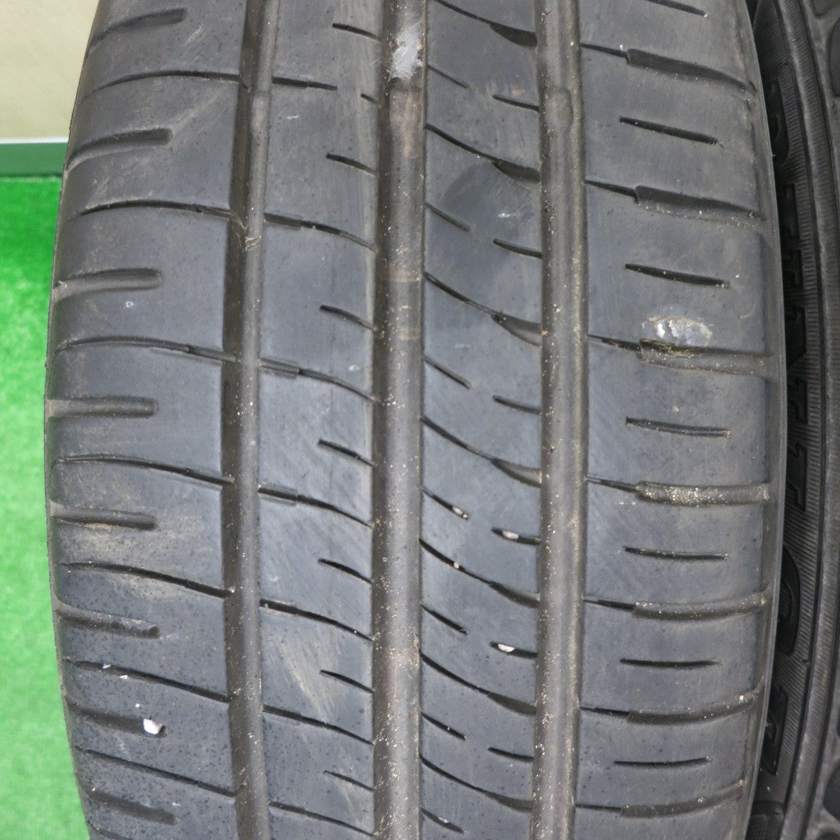 [送料無料] バリ溝！21年！9.5分★185/60R15 ダンロップ エナセーブ EC204 ZINA LITE ジーナ ライト 15インチ PCD100/4H★4093003NJノ