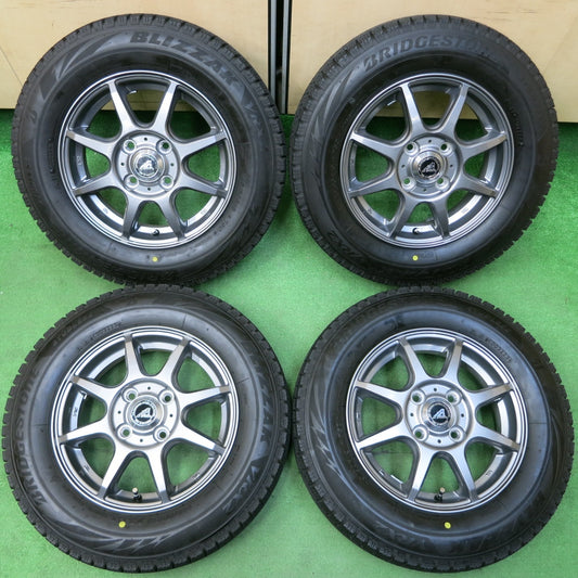 *送料無料* バリ溝！23年！キレイ！ほぼ10分★スタッドレス 145/80R13 ブリヂストン ブリザック VRX2 AZ SPORTS AZスポーツ 13インチ PCD100/4H★4042712イス