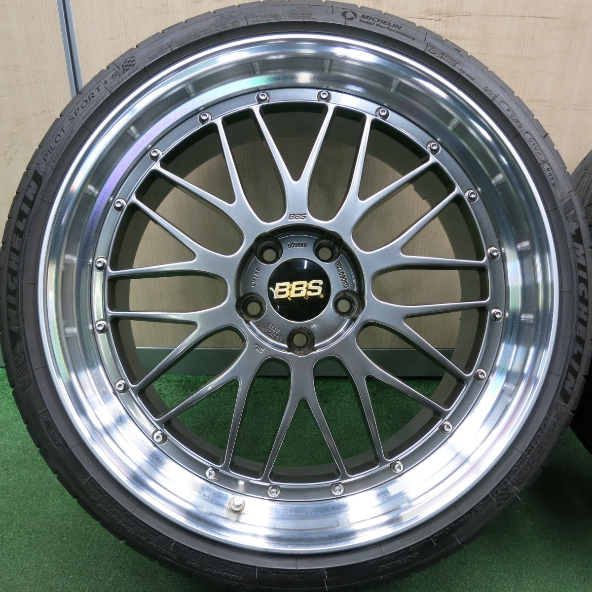 *送料無料* バリ溝！20年！9.5分★BBS LM186 LM289 255/30R20 275/30R20 ミシュラン パイロットスポーツ4S 20インチ PCD114.3/5H★4051505HAノ