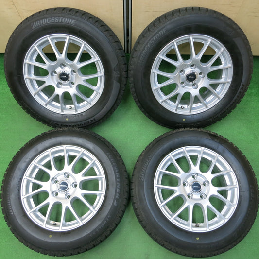 *送料無料* バリ溝！21年！キレイ！9.5分★スタッドレス 205/65R16 ブリヂストン アイスパートナー2 TOPRUN トップラン 16インチ PCD114.3/5H★4041802イス