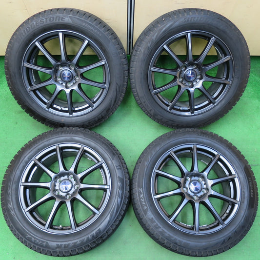 *送料無料* バリ溝！22年！キレイ！9.5分★スタッドレス 225/55R18 ブリヂストン ブリザック VRX2 VELVA CHARGE ヴェルヴァ 18インチ PCD114.3/5H★4060504イス