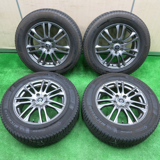 *送料無料* キレイ★スタッドレス 225/65R17 ミシュラン X-ICE3+ VELVA ヴェルヴァ 17インチ PCD114.3/5H★4080801HAス