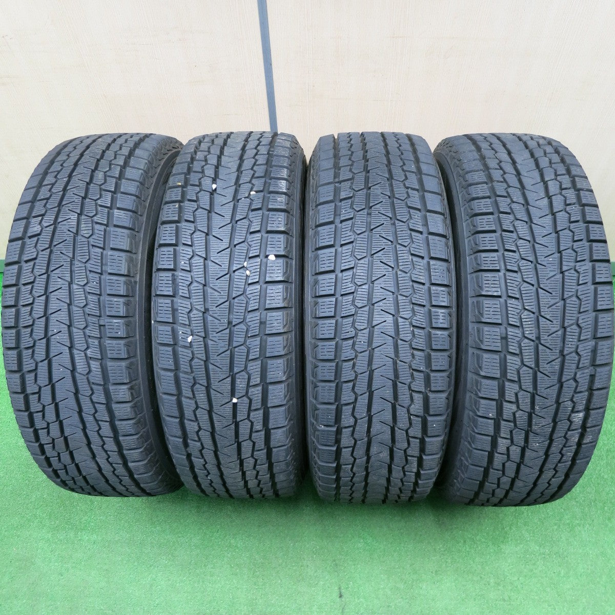 [送料無料] バリ溝！20年！キレイ！9.5分★スタッドレス 225/65R17 ヨコハマ アイスガード G075 SCHNEIDER MiD シュナイダー 17インチ PCD114.3/5H★4120707NJス