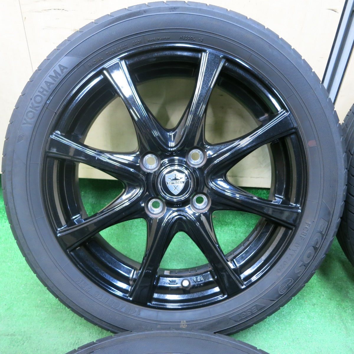 [送料無料] キレイ！20年★三菱 i アイ 145/65R15 175/55R15 ヨコハマ エコス ES31 ESTROSA エステローザ 15インチ PCD100/4H★4102303SYノ