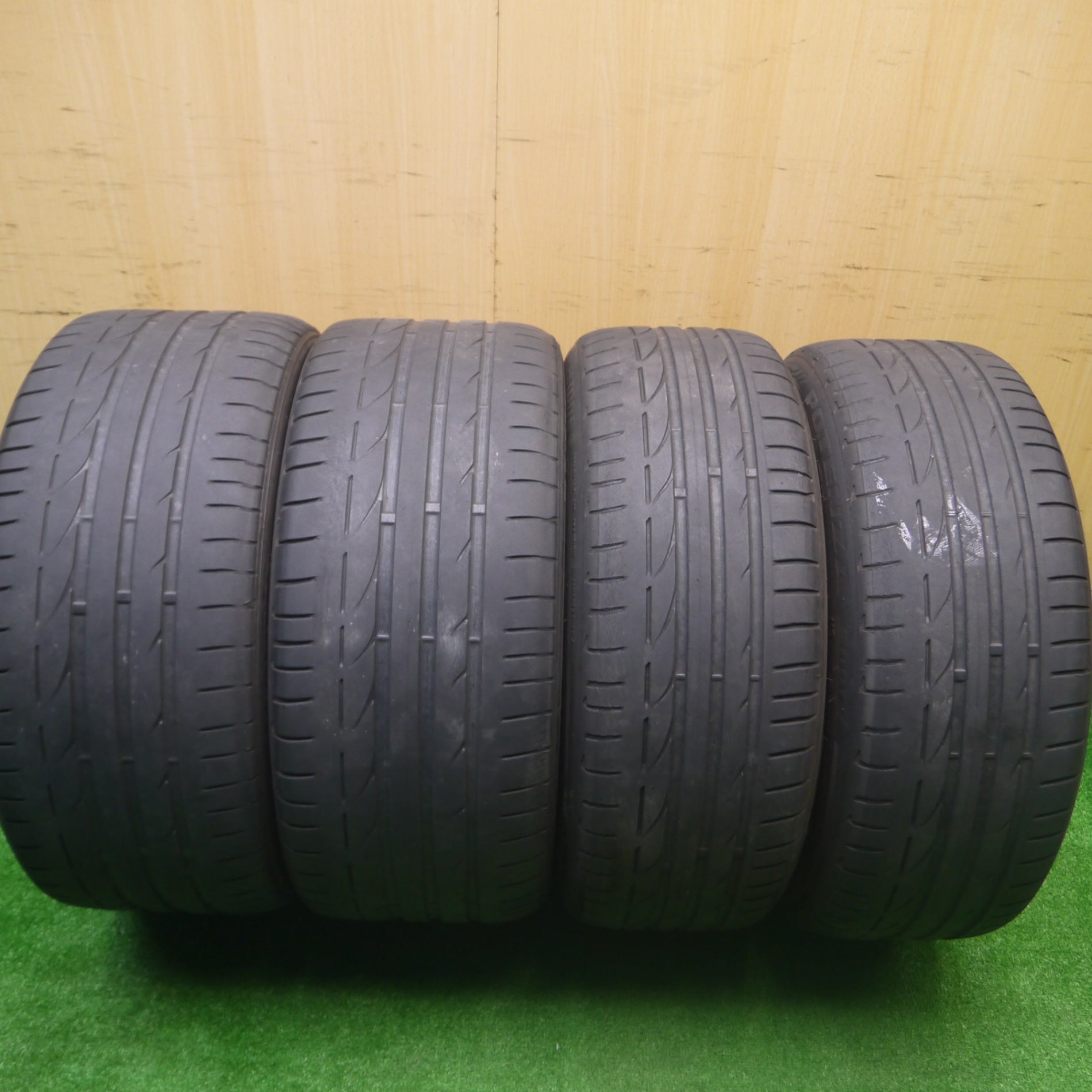 *送料無料* キレイ★BMW 3シリーズ Mスポーツ 純正 225/45R18 255/40R18 ブリヂストン ポテンザ S001 RFT  PCD120/5H★4082304Hノ