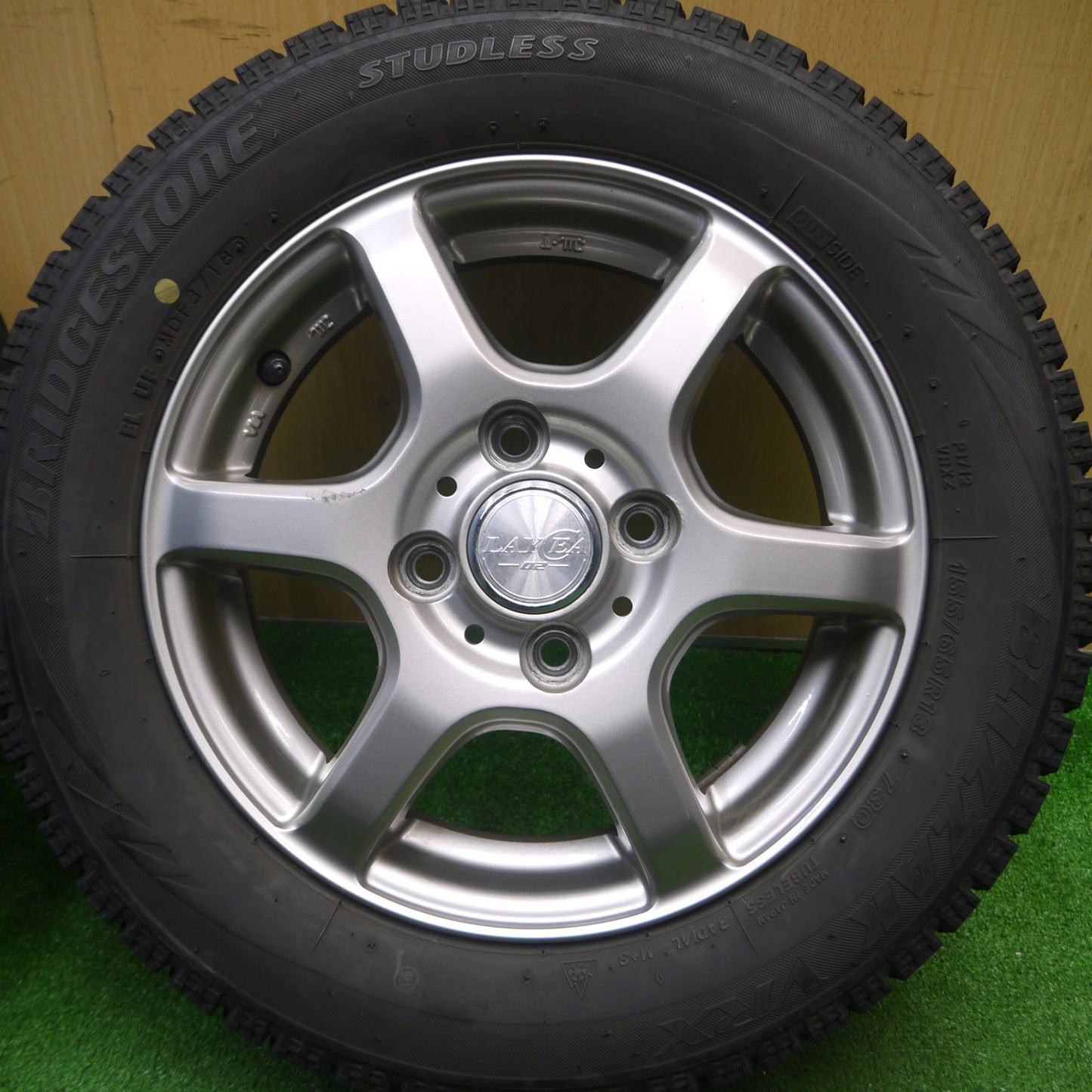 [送料無料] 4本価格★スタッドレス 155/65R13 ブリヂストン ブリザック VRX LAYCEA -02- レイシア 13インチ PCD100/4H★4120902Hス