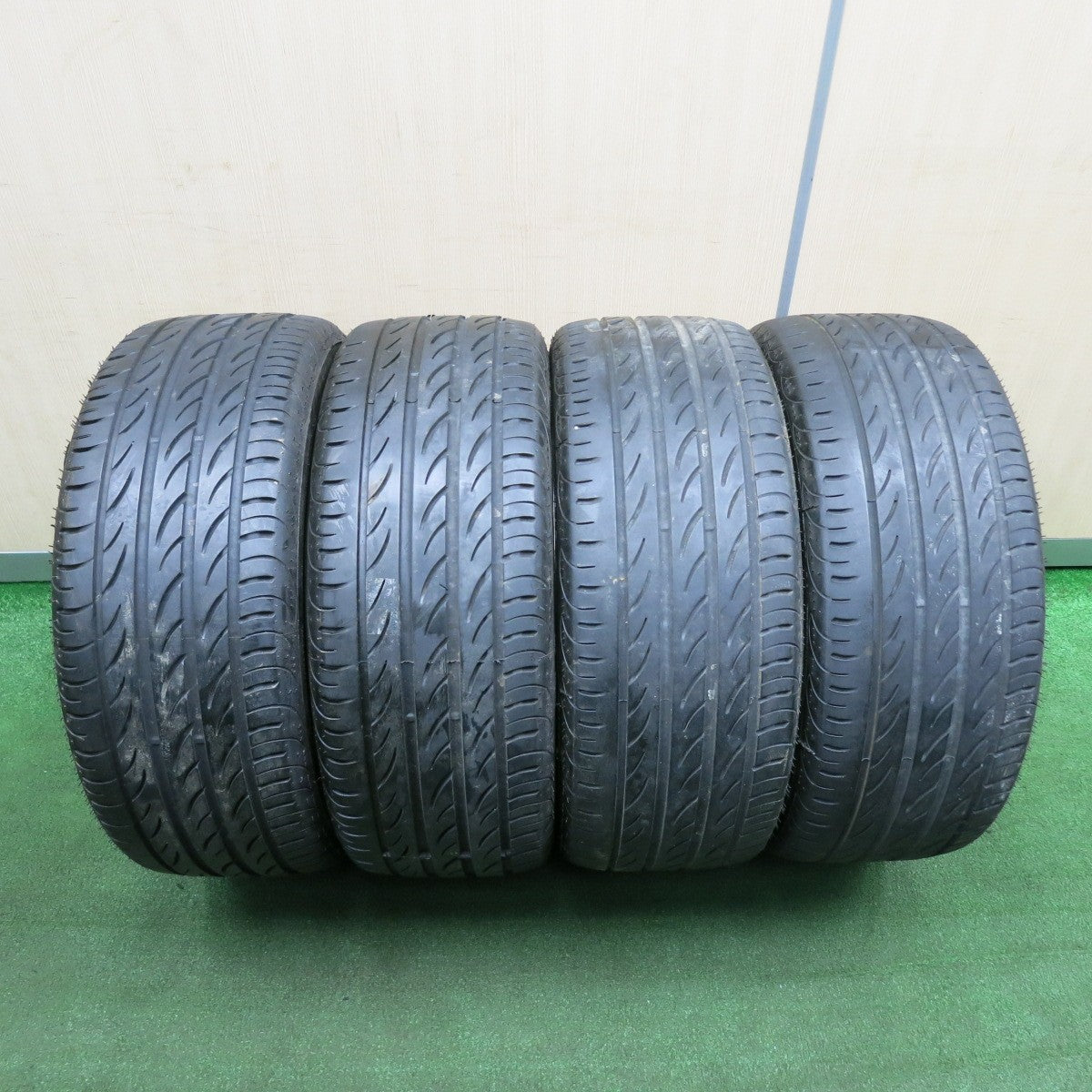 *送料無料* 4本価格★WORK Euroline 225/45R18 ピレリ PZERO NERO ワーク ユーロライン PCD114.3/4H 5H マルチ★4040303TNノ