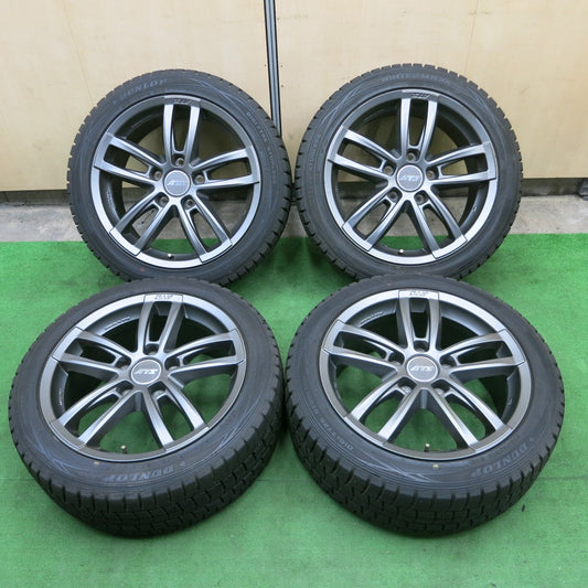 *送料無料* バリ溝！9分★ポルシェ 等 ATS 235/45R18 スタッドレス ダンロップ ウインターマックス WM01 18インチ PCD130/5H★4061801ナス