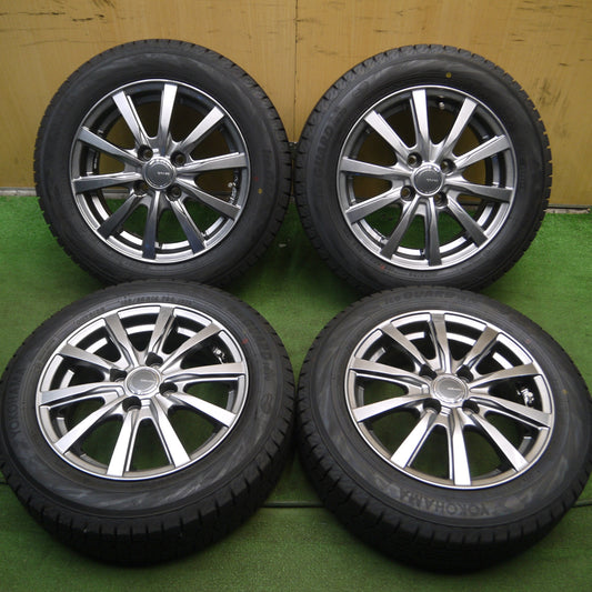 *送料無料* 超バリ溝！21年！キレイ！ほぼ10分★スタッドレス 165/65R14 ヨコハマ アイスガード iG70 GRASS グラス 14インチ PCD100/4H★4040203Hス