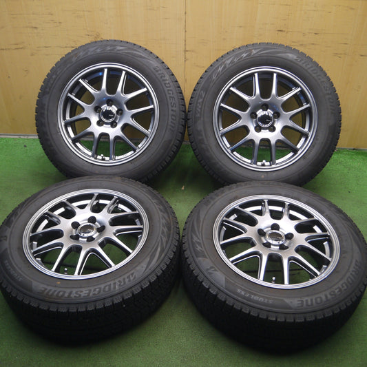 *送料無料* バリ溝！22年！キレイ！ほぼ10分★ライズ ロッキー等 195/65R16 スタッドレス ブリヂストン ブリザック VRX2 ZACK JP-205 MONZA PCD100/5H★4031810Hス