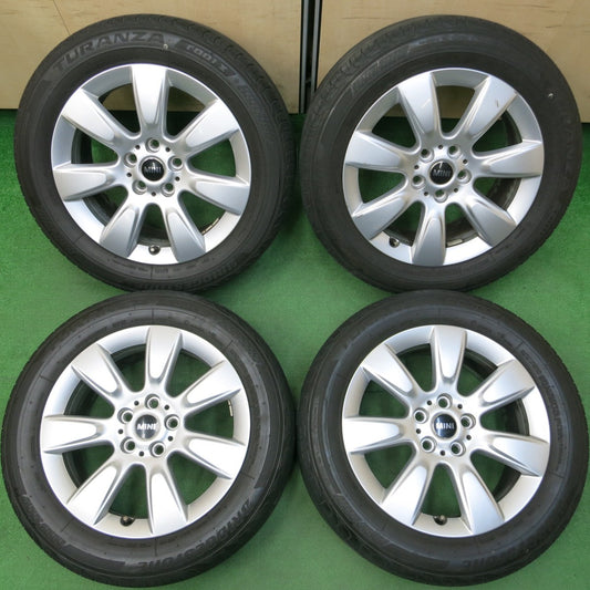 *送料無料* 4本価格★MINI ミニ クロスオーバー 純正 225/55R17 ブリヂストン トランザ R001I 17インチ PCD112/5H★4032601イノ