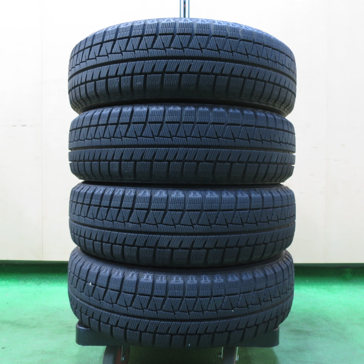 *送料無料* バリ溝！21年！キレイ！9分★スタッドレス 155/65R14 ブリヂストン アイスパートナー2 PREO プレオ 14インチ PCD100/4H★4081704イス