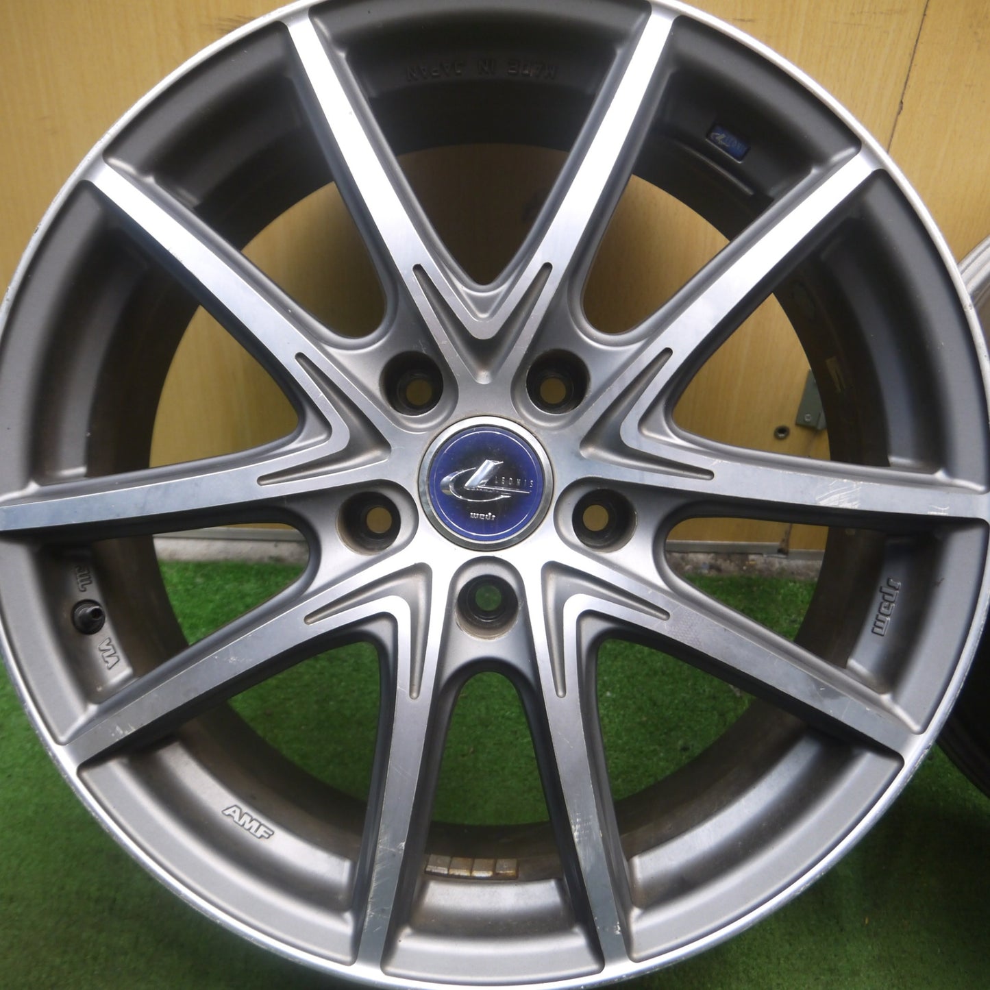 *送料無料* 4本価格★LEONIS AMF weds 17インチ ホイール レオニス ウェッズ 17×7J PCD114.3/5H★4072604Hホ