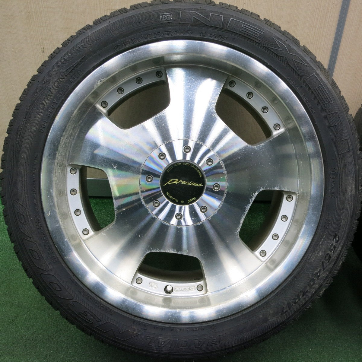 *送料無料* 4本★PRECIOUS STICH 235/45R17 255/40R17 ハンコック ベンタス V8 RS ネクセン N3000 PCD114.3/5H 4H マルチ★4040306TNノ