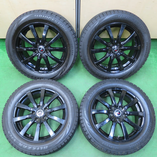 *送料無料* バリ溝！9.5分以上★スタッドレス 215/55R17 ブリヂストン ブリザック VRX Fang ファング 17インチ PCD114.3/5H★4090503イス