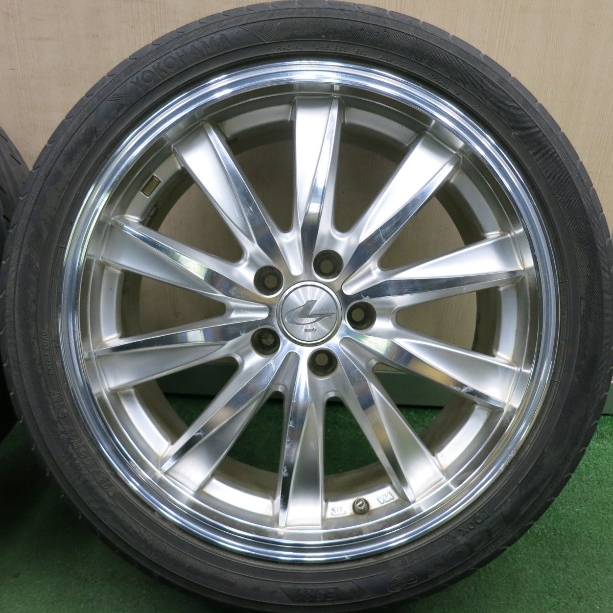 *送料無料* 4本価格★プリウス 等 LEONIS CX 215/45R17 weds ヨコハマ エコス ES31 レオニス 17インチ PCD100/5H★4061101HAノ