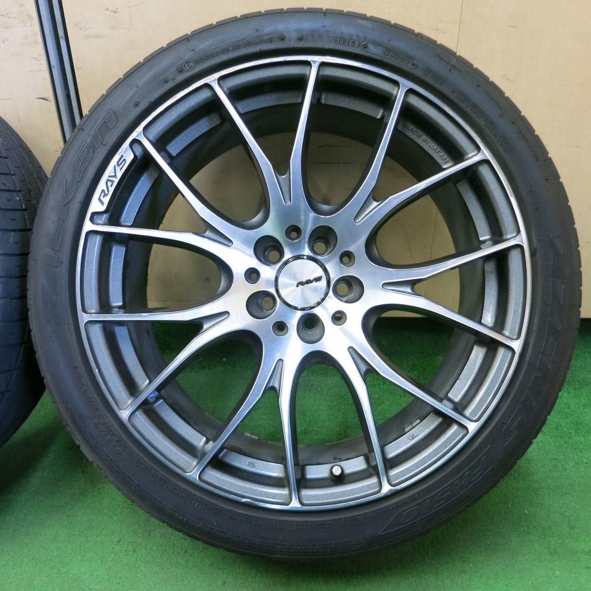 *送料無料* 4本★RAYS HOMURA 2X7 225/45R19 ファルケン アゼニス FK510 レイズ ホムラ PCD100/5H★4061402ナノ