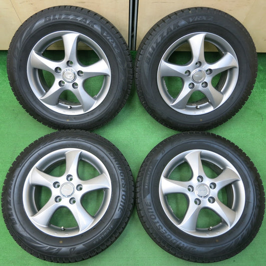 *送料無料* バリ溝！キレイ！9.5分★スタッドレス 195/65R15 ブリヂストン ブリザック VRX2 TOPRUN トップラン 15インチ PCD114.3/5H★4042918イス