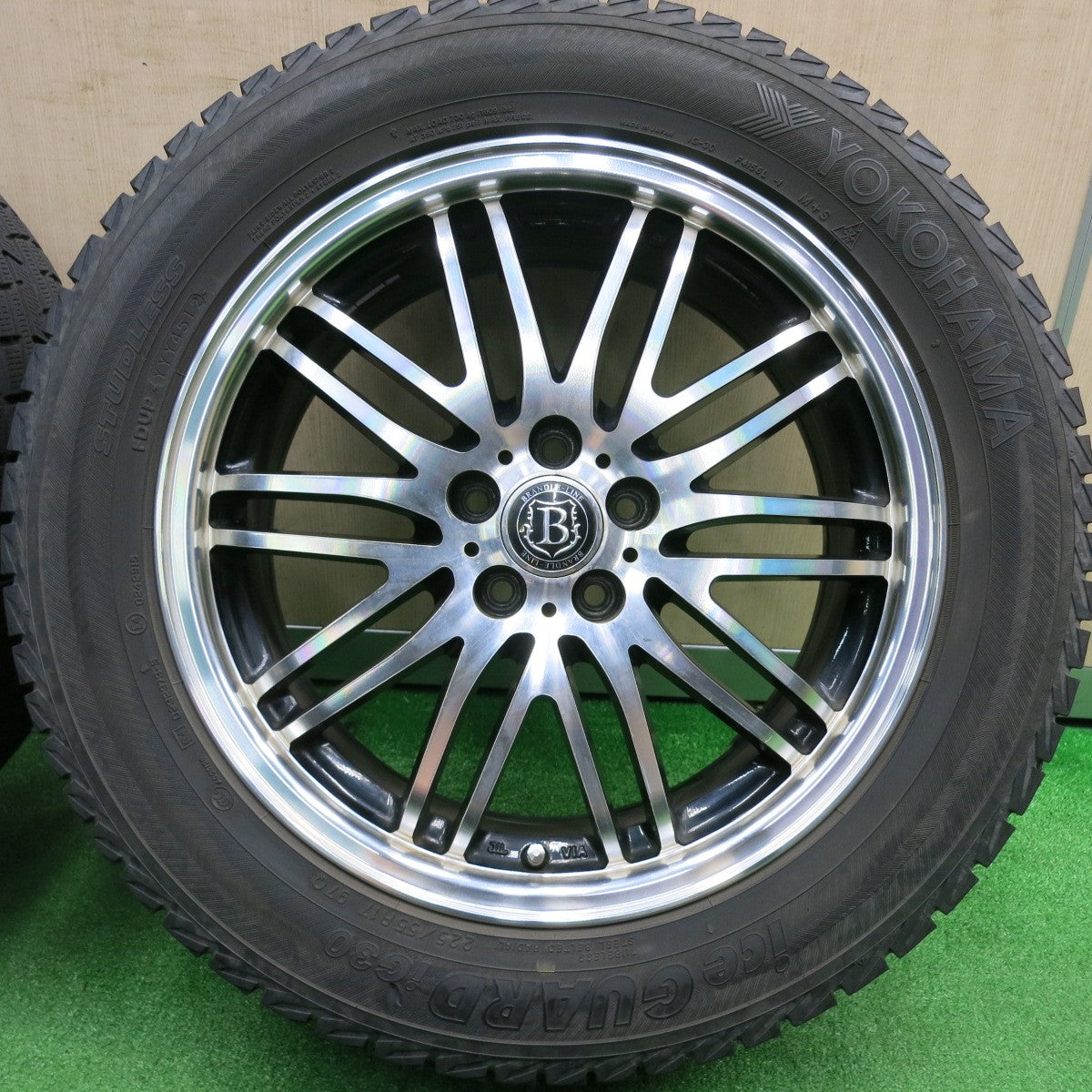 [送料無料] 4本価格★フォレスター等 225/55R17 BRANDLE-LINE スタッドレス ヨコハマ アイスガード iG30 ブランドルライン PCD100/5H★4102906HAス