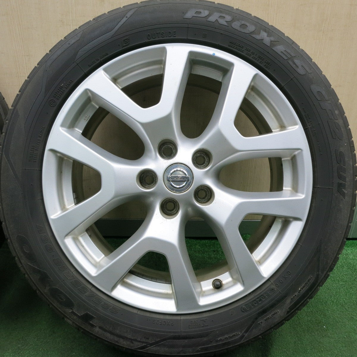 *送料無料* 4本価格★日産 T31 エクストレイル 純正 225/55R18 トーヨー プロクセス CF2 SUV 18インチ  PCD114.3/5H★4062601HAノ