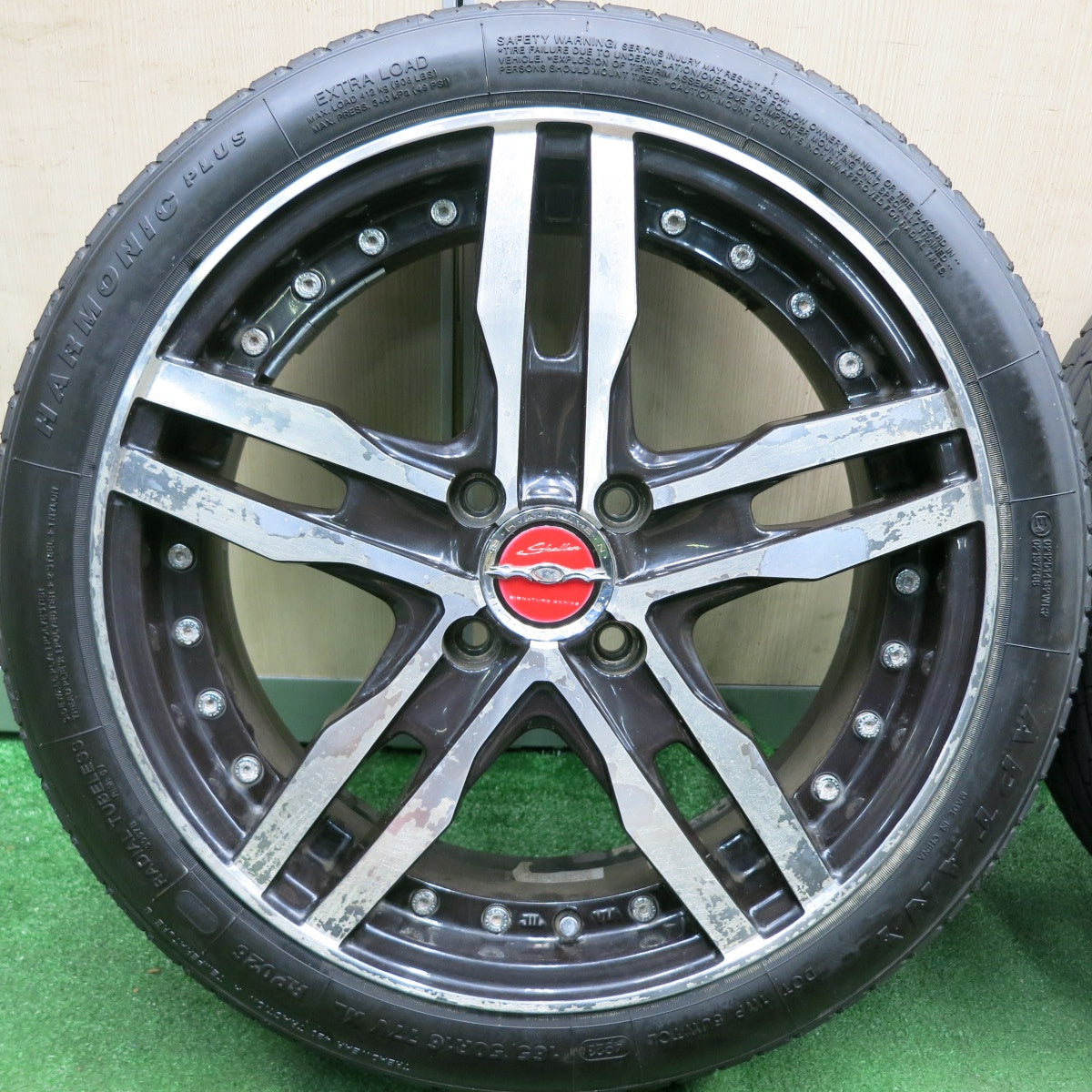 *送料無料* タイヤほぼ未使用！23年★Shallen XF-55 165/50R16 アプタニー HARMONIC プラス シャレン 16インチ PCD100/4H★4062804HAノ